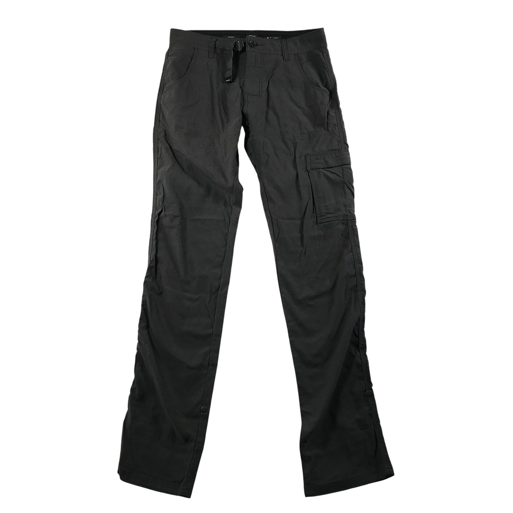 Prana Zion Mens 30x34 Charcoal Gray Technical Cargo Hiking Pants Straight Leg